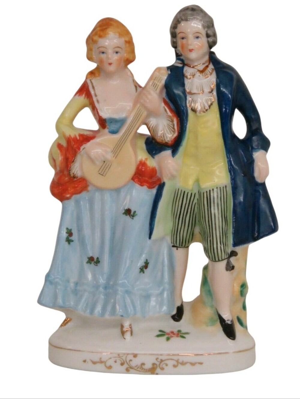 Vintage Occupied Japan Hand Painted French Couple Figurine